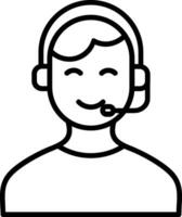 Customer Service Agent  Vector Icon