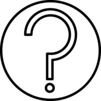 Question Mark Vector Icon