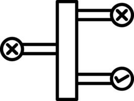 icono de vector de toma de decisiones