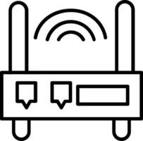 icono de vector de enrutador wifi