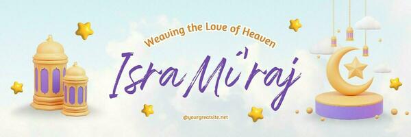 Isra Miraj Twiitter Header template