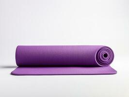 AI generated Tranquil Yoga Mat Mockup for Wellness and Fitness - AI Generated photo