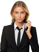 AI generated Female Business Manager in Corporate Setting, AI Generated photo