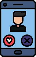 Dating App Vector Icon