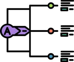 icono de vector de relación