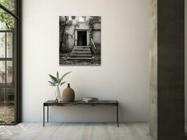 AI generated Artistic Canvas Print Mockup for Home and Gallery Decor - AI Generated photo