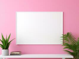 AI generated Interactive Whiteboard Mockup for Creative Ideas - AI Generated photo