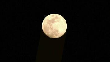 lapso de tiempo de la luna, lapso de tiempo de stock - subida de la luna llena en el cielo de la naturaleza oscura, la noche. Lapso de tiempo de disco de luna llena con luz de luna en el cielo negro oscuro de la noche. secuencias de video gratuitas de alta calidad o timelapse