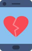 Heart Break Vector Icon