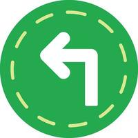 Turn Left Vector Icon