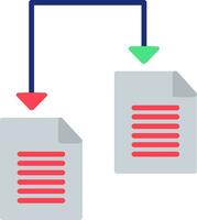 icono de vector de intercambio de archivos