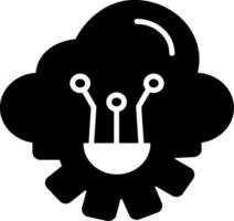 icono de vector de computación en la nube