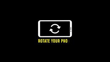 Rotate Your Phone Animation black background rotation your mobile phone video