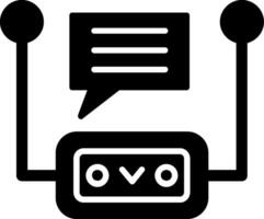 icono de vector de chatbot