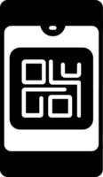 icono de vector de código qr