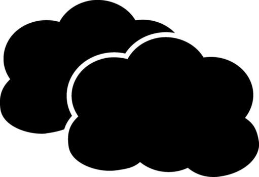 icono de vector de nube