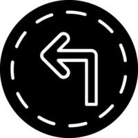 Turn Left Vector Icon