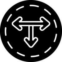 T Junction Vector Icon