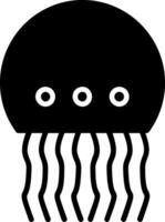 icono de vector de medusas