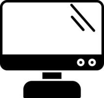 icono de vector de pantalla de monitor