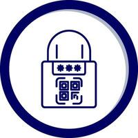 Smart Padlock Vector Icon