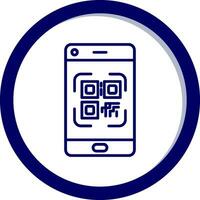 Smartphone Qr Code Vector Icon