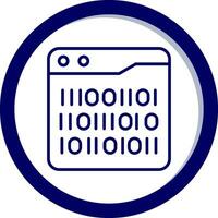 Binary Code Vector Icon