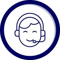 Customer Service Agent Vector Icon