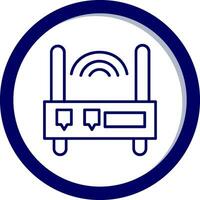 icono de vector de enrutador wifi