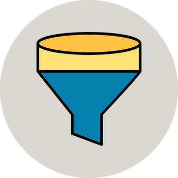icono de vector de filtro