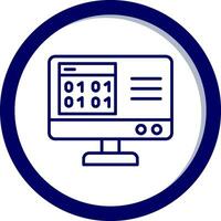 Binary Code Vector Icon