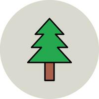 icono de vector de árbol de pino