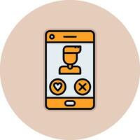 Dating App Vector Icon