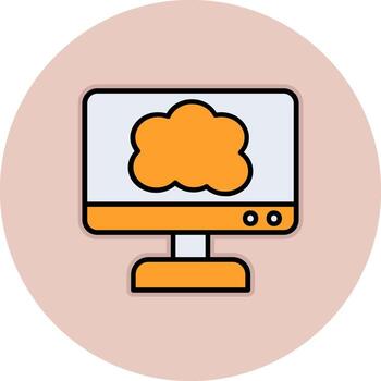 Cloud Computing Vector Icon