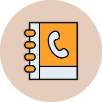 Phone Book Vector Icon