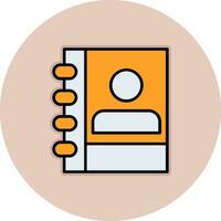 Contact Book Vector Icon