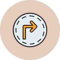 Turn Right Vector Icon