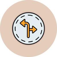 Turn Direction Vector Icon