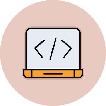 Web coding Vector Icon
