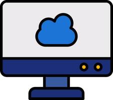 Cloud Computing Vector Icon