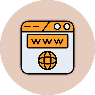 Domain Vector Icon