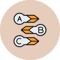 icono de vector de diagrama