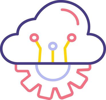 Cloud Computing Vector Icon