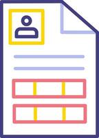 Curriculum Vitae Vector Icon
