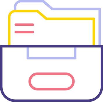 icono de vector de carpeta