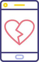 Heart Break Vector Icon