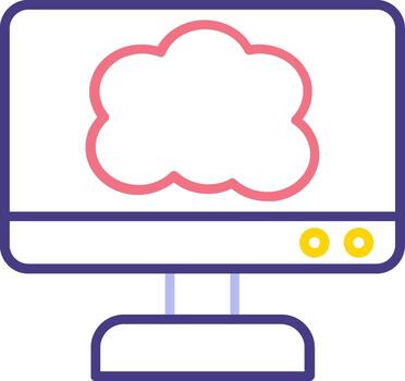 Cloud Computing Vector Icon