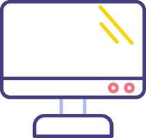 Monitor Screen Vector Icon