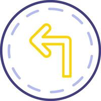 Turn Left Vector Icon