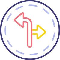 Turn Direction Vector Icon